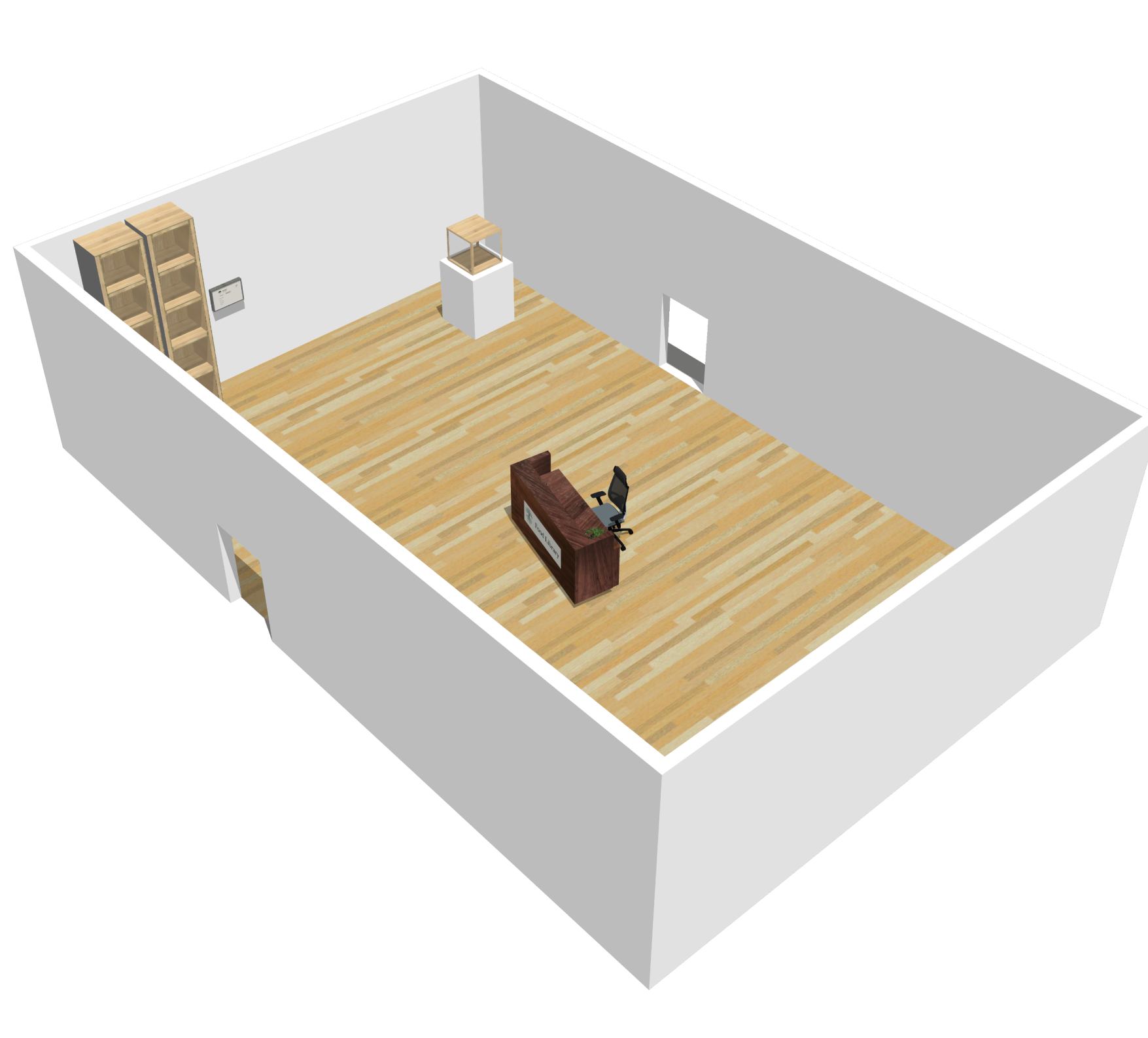 3D render of the second room
